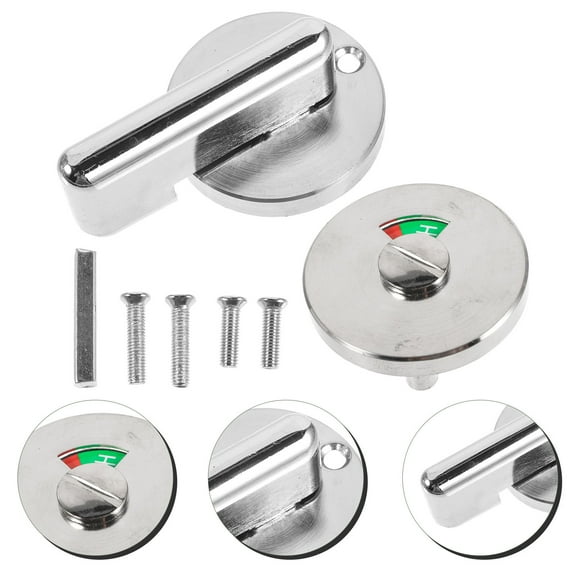 GOOHOCHY Bathroom Privacy Door Lock with Green Red Indicator 1 Set Shower Door Latch