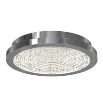 Open Box Artika Glam 1 Flush Mount Ceiling Light, Chrome