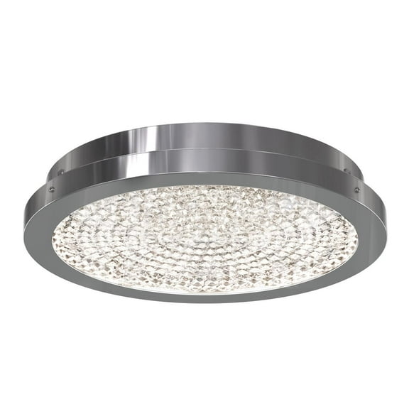 Open Box Artika Glam 1 Flush Mount Ceiling Light, Chrome