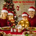 thumbnail image 5 of Minzimin Santa Hat Light Up for Kids: LED Toddler Christmas Hat for Xmas Party - Red Velvet Santa Claus Hat for Boys Girls Child Infant, 5 of 6