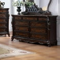 thumbnail image 2 of Furniture of America Elloise 9-Drawer Solid Wood Dresser in Dark Cherry, 2 of 14