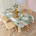 thumbnail image 3 of Cute Halloween Ghost Pumpkin Pattern Rectangle Tablecloth 60"x102",Waterproof Polyester Rectangle Table Cloth, Wipeable Spillproof Polyester Tablecloth for Dining, Camping, Indoor and Outdoor, 3 of 6