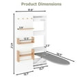 thumbnail image 5 of Advwin Wall Mounted Ironing Board Cabinet with Folding Ironing Table & Storage Shelves, Space-Saving Ironing Station for Laundry Room & Bedroom, 5 of 9