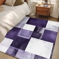 thumbnail image 5 of Purple Abstract Area&nbsp;Rug 4x6ft Modern Rustic Geometric Non-Slip&nbsp;Washable Square&nbsp;Rugs Soft Felt Indoor Floor Mat for Bedroom Kitchen Living Room Bathroom, 5 of 9