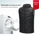 thumbnail image 3 of Yuarrent Chaleco calefactable para niños, abrigo de invierno para niños y niñas, chalecos calefactores eléctricos recargables seguros para Suministros térmicos Negro/120cm, 3 of 6