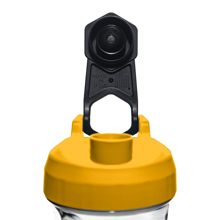 Helimix 2.0 Vortex Yellow Portable Pre-Workout Blender Shaker Bottle - 28 oz