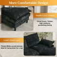 thumbnail image 5 of Lovableguy U Shape Modular Sectional Sofa,Modern Chenille Comfy Modular Cloud Couch with Movable Ottomans,Memory Foam & Double Cushion,6 Seat Upholstery Sectional Couch for Living Room,Office,Black, 5 of 7