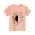 thumbnail image 4 of SGFCWSX Girls Short Sleeve T-Shirt, Kids Crewneck Print Regular Fit Casual Tops Watermelon Red Size 7-8Years, 4 of 4