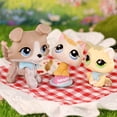 thumbnail image 2 of 3 PCS Minilpsshop Little Cat Dog Figurines,Collie #67 Kitten Cat #134 #1074 Mini Pet Toys, 2 of 6