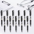thumbnail image 4 of Black Barrel, Medium Point (0.7mm), Black Gel Ink, 12 Count - Hospital Home, Office, Writing, Note-Taking, Teacher Supplies, 4 of 5