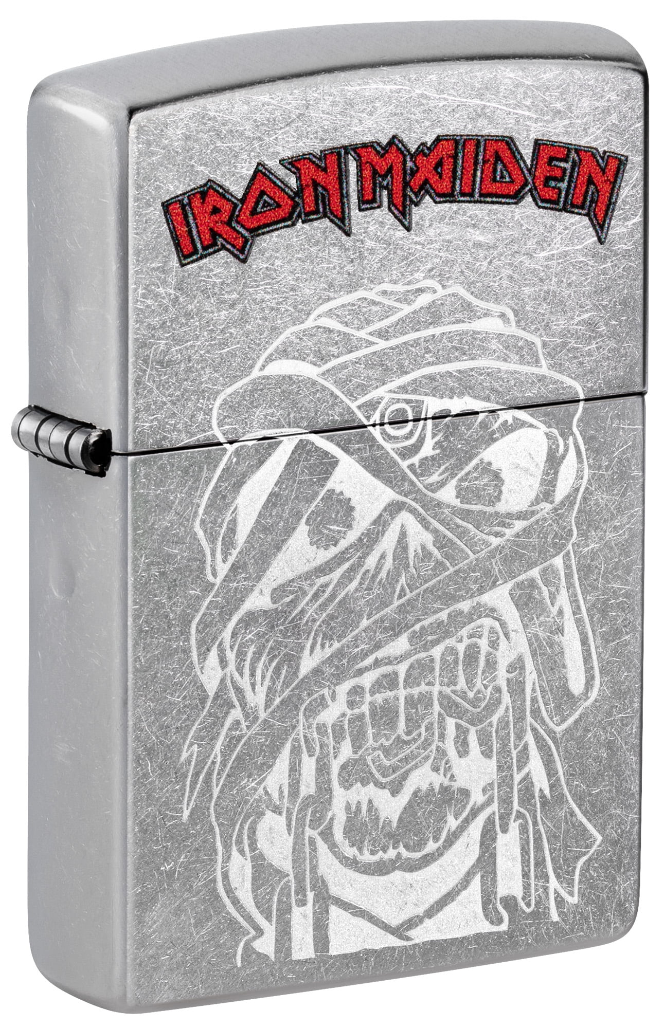 Zippo Iron Maiden Eddie Street Chrome Pocket Lighter