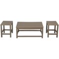 thumbnail image 2 of Paradise 3-Piece Set Outdoor Patio Adirondack Coffee Table and Square Side Table, 2 of 8