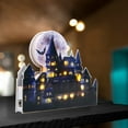 thumbnail image 7 of EUDIDV Halloween Figurines Halloween Castle LED Luminous Decoration Party Decoration Desktop Decoration Castle Model House Halloween Decorations For Home Desktop Decor Creepy Tabletop Decor, 7 of 7