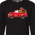 thumbnail image 4 of Inktastic Christmas Red Vintage Truck with Presents Long Sleeve T-Shirt, 4 of 5