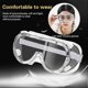 thumbnail image 4 of 2 Pairs of Safety Glasses Transparent Protective Glasses with Anti-fog Lenses Side Protection and UV Protection for DIY, Chemistry, Works, Constructio, 4 of 4