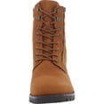 thumbnail image 2 of White Mountain Womens Dashing Faux Suede Quilted Combat & Lace-up Boots, 2 of 3