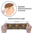 thumbnail image 5 of Motion Adornment Sweatband 15 In Both Men And Women Can Stretch Breathable Soft Perspiration For Hiking Walking Running Exercise Flowers (5), 5 of 8
