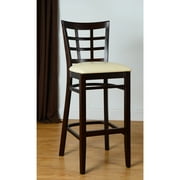Beechwood Mountain LLC Lattice Beech Wood Bar Stool by Overstock
