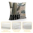 thumbnail image 4 of YINGXI  Throw Pillow Cover Abstract Cactus Plants in Black White Taupe and Pastel Pink Scandinavian Style Modern and Elegant Cacti Decorative Pillow Cushion Cover Pillowcase 12x12in, 4 of 5