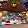 thumbnail image 5 of Christmas Garage Door Banner 16x7ft Large, Outdoor Holiday Decor with Grommets for 2 Car Garage, Fence, Porch and Church Events, 5 of 5