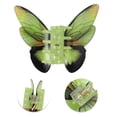 thumbnail image 3 of Unique Bargains Women's Butterfly Hair Clips 2 Pcs Green Black 4.13"x3.58"x1.57", 3 of 5