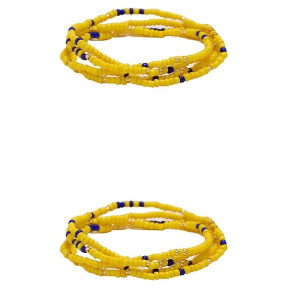 Minnieouse Cadena de cuentas para la cintura, adorno de vestido de estilo Simple, accesorio de decoración de moda, cadenas para el vientre para Tipo 1 2Conjunto