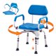 thumbnail image 1 of Silla de ducha VEVOR, con asiento de baño acolchado, giratorio y ajustable 360°, 1 of 9