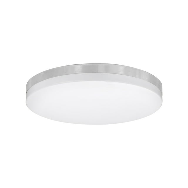 Xtricity - Ensemble de 2 Plafonniers Ronds avec LED Intégrées, Diamètre 11 Pouces, de la Collection Valerio, Nickel