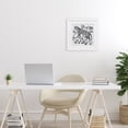 thumbnail image 3 of Stupell Industries Eclectic Monochrome Detail Leopard White Framed Print Under Glass, 13 x 13, by Lettered and Lined, 3 of 8