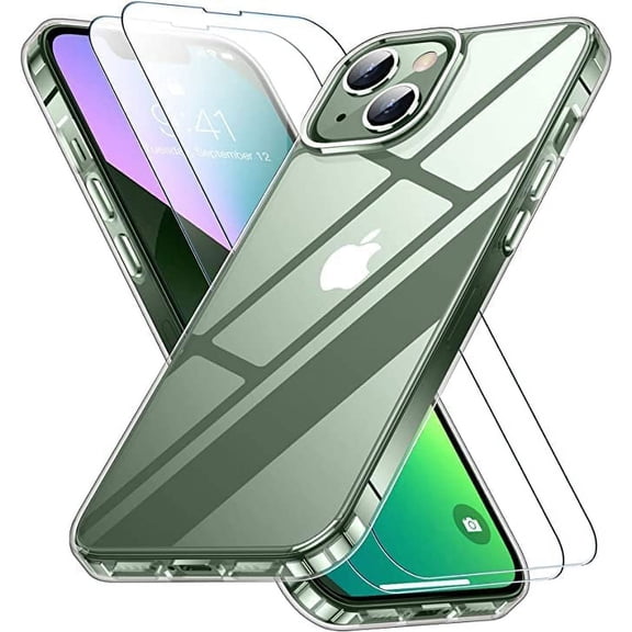 Entronix 3-in-1 Clear Case Compatible with iPhone 14 Plus with Screen Protector