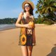 thumbnail image 3 of Balery Countryside Sunflower Cow Vestidos de verano para mujer con estampado: vestido holgado sin mangas, vestido playero informal y cómodo para días calurosos., 3 of 7