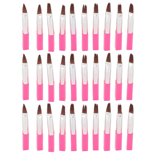 Dekaim 30 uds, brocha desechable para Sombra de Ojos, brocha para delineador de Ojos, varitas portátiles para delineador de Ojos, Herramientas de Maquillaje Rosa y Rojo para el hogar y el salón de b