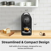 CHULUX Mini Espresso Machine for Italian Capsule, Coffee Maker for Espresso and Lungo, Black