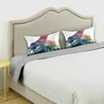 thumbnail image 5 of Wolf Mountain Satin Pillowcase for Hair and Skin Silk Pillowcase Soft Breathable Sleeping Pillow Covers Smooth Cooling Pillowcase with Envelope Closure Size Standard 20x26 in Home Decor Gifts, 5 of 7