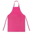 thumbnail image 1 of TOPTIE Colorful Cotton Canvas Kid's Aprons with Pocket, Artist Apron & Chef Apron (Hot Pink, 21"L x 13"W), 1 of 7