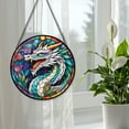 thumbnail image 5 of 89Bloom Apalala Dragon Window Hanging Stained Glass, Apalala Dragon Suncatchers for Windows Stained Glass, Stained Glass Apalala Dragon suncatcher, 5 of 8