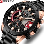 Curren Carian 8401 New Men's Watch Popular Men's Watch Business Steel Belt Waterproof Quartz Watch