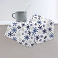 thumbnail image 6 of Honeii blue Snowflake Prints Print Quick-Dry Microfiber Towel, Shower Towel 27.5x16in,Absorbent Bathroom Towel for Beach, Pool, and Travel, 6 of 6