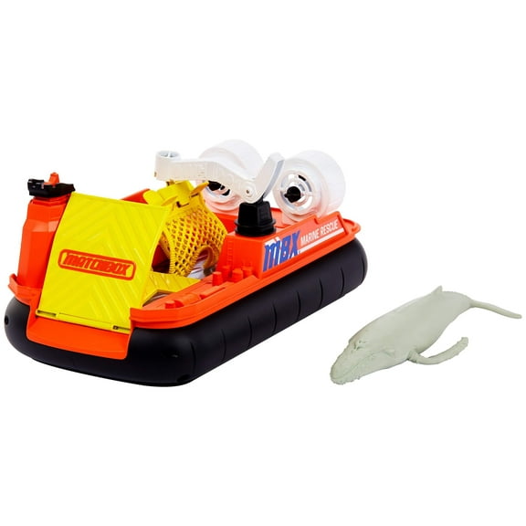 Matchbox Rescue Adventure Set With Vehicle and Animal Figure, Ocean Rescue