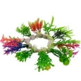 Ludlz 10/20PCS Artificial Aquarium Plants, Fish Tank Decorations, ( 10