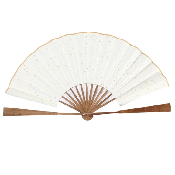 Blank White Hand Fan HollowOut Rice Paper Chinese Folding Fan Painting Calligraphys Program Fan