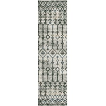 Addison Rugs Indoor/ Outdoor Addison Bravado Morroccan Washable Area Rug 2' x 7'6" - Ash