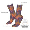 thumbnail image 4 of Bingfone Lavender Flowers Prirnt Women's Men's Fun Pattern and Solid Crew Socks-1 Pair Pack-Cool & Classic Novelty Design Gifts, 4 of 7
