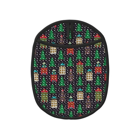 

Tebeau Christmas Trees And Houses Print Silicone Pot Holders Multi-Purpose Hot Pads for Kitchen Trivets Potholders Oven Mitts for Baking Cooking Hot Dishes Pans Heat Resistant