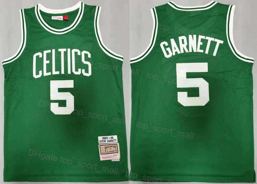 NBA_ Retro Baskeball 5 Kevin 21 Garnett Jersey Vintage Stitched 33