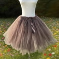 thumbnail image 4 of FEIFLY Women Elegant Chiffon High Waist Flowy Skirt With Bow Detail Casual Formal Wear Lovely Carnival Skirts Work Business Holiday Solid Color Daily Wear, 4 of 4