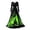/c99Green179, variant on Huowey Halloween Witch Women Castle Graphic Gothic Dresses Cosplay Party Gown Slim Fit Long Sleeve Crew Neck Soft Trick Or Treat Dress,Orange,S