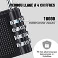 thumbnail image 5 of 4 Digit Combination Padlock, Combination Lock, Number Code Padlock, Combination Lock For Gym, School, Gate, Shed, Garage, Storage, Luggage Lockers And, 5 of 5