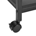 thumbnail image 3 of VECELO Printer Stands with Charging Station, Large Rolling Printer Cart with Wheels, 3-Tier Printer Table with Power Outlet USB Port, Printer Shredder Stand for Home Office, Black, 3 of 9