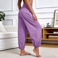 thumbnail image 6 of Luhomi Women's Cozy Yoga Joggers Pants Loose Workout Sweatpants Comfy Lounge Travel Harem Pants with Pockets, 6 of 7